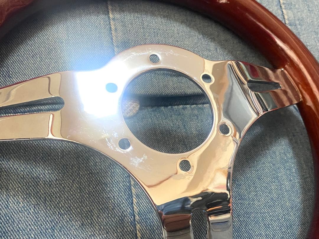 美品　ウッドステアリング 29Φ 小径　即決大歓迎