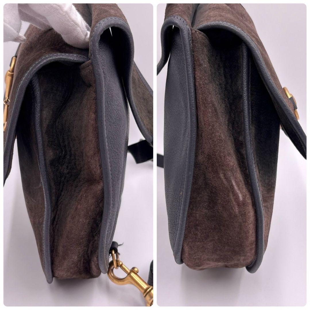 希少✨ GUCCI グッチ ホースビット ボディバッグ 斜め掛け スエードレザー