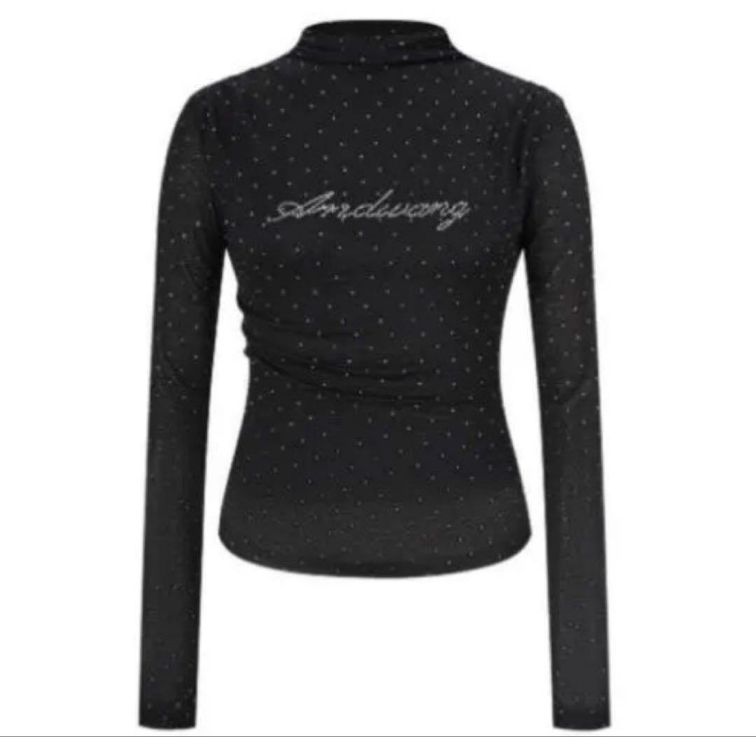 トップス ANDWANG AND bijou high neck tops