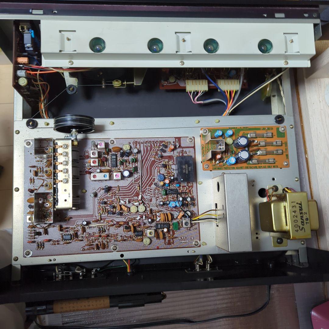 （昭和レトロ 実動商品）サンスイ AM/FMチューナー TU-707