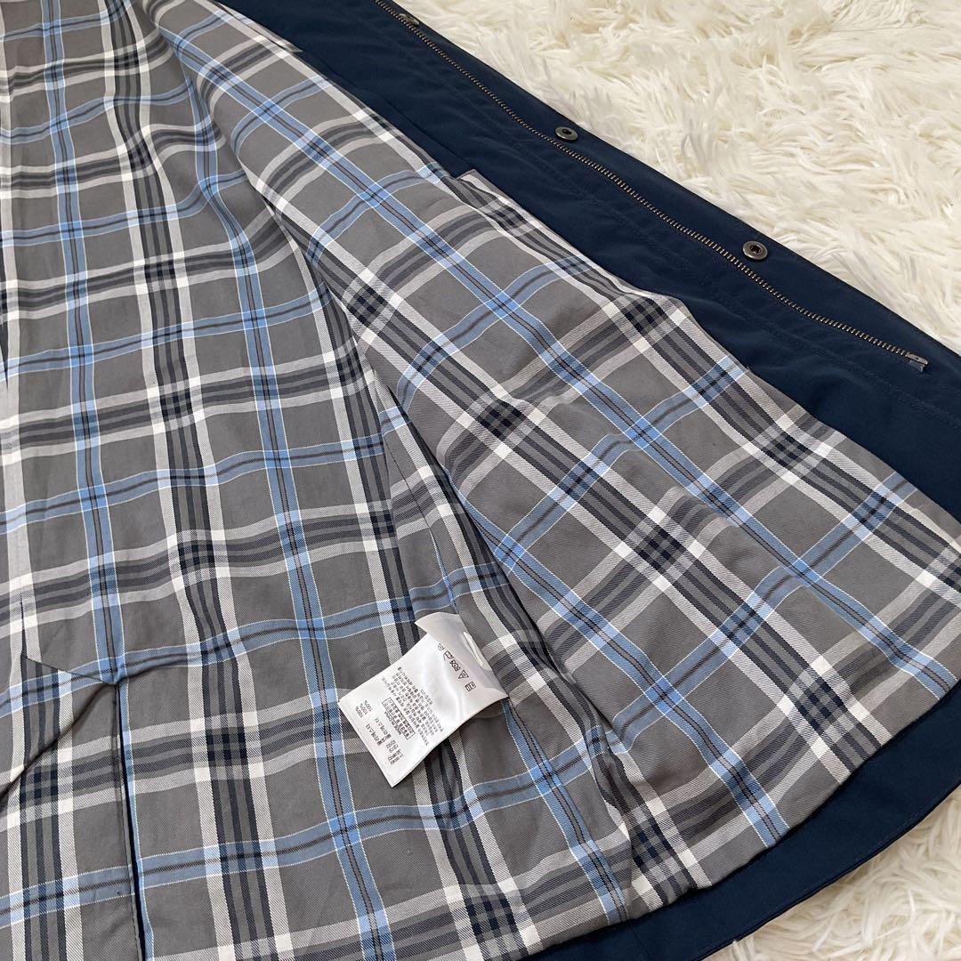 美品♪ブルックスブラザーズ コート ジャケット ネイビー Mサイズ　裏地チェック