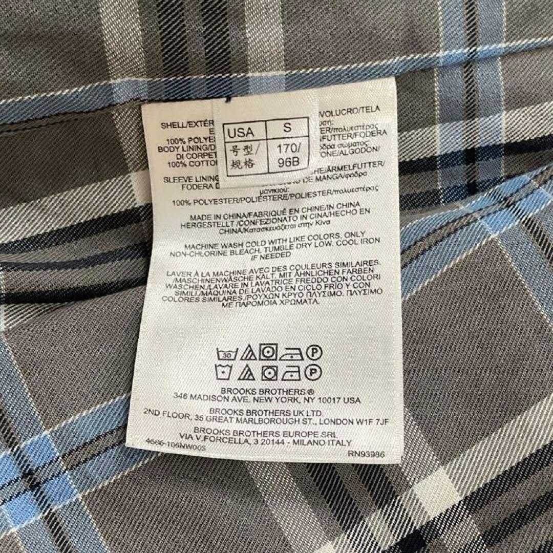 美品♪ブルックスブラザーズ コート ジャケット ネイビー Mサイズ　裏地チェック