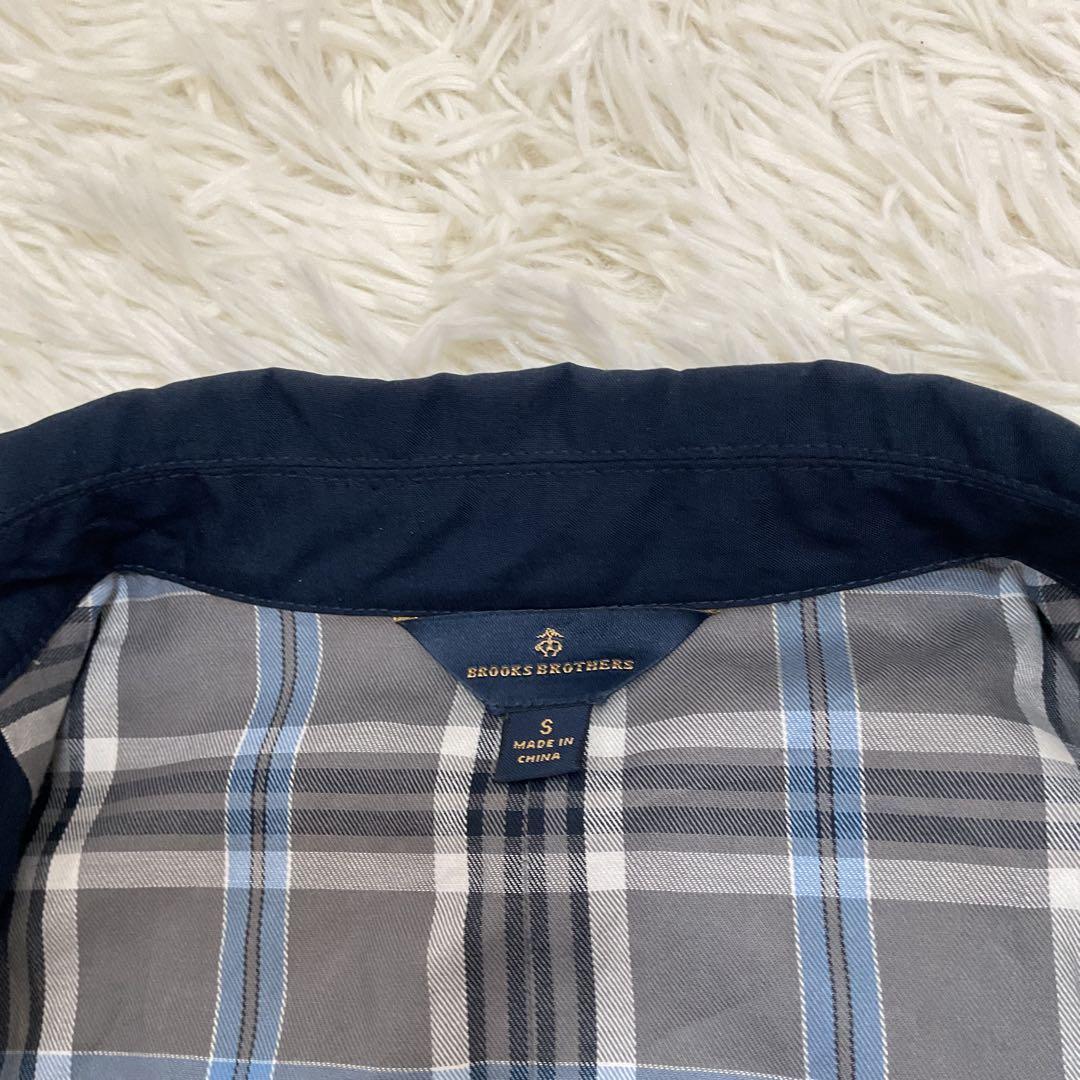 美品♪ブルックスブラザーズ コート ジャケット ネイビー Mサイズ　裏地チェック
