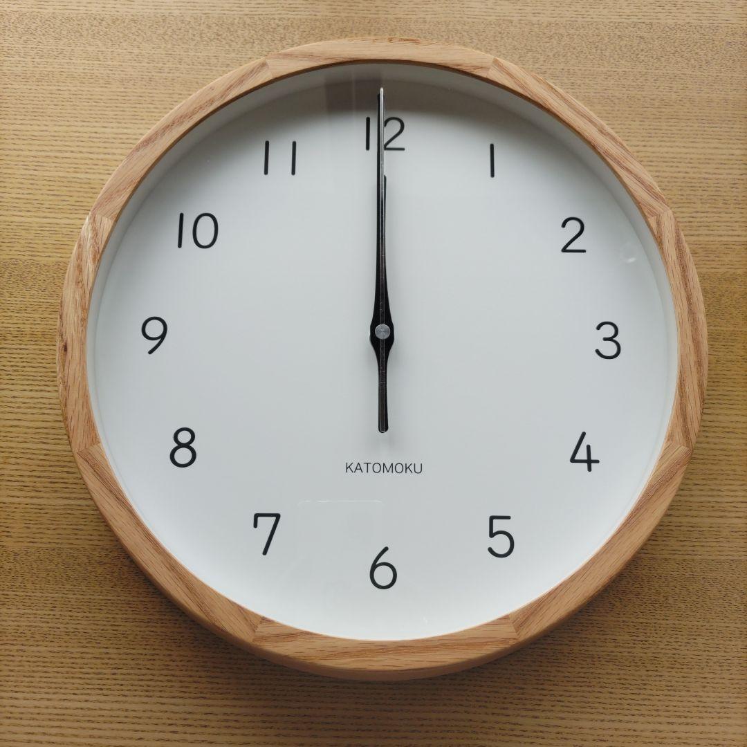 新品未使用　Katomoku SKP電波時計　オーク