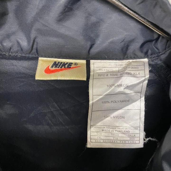 【激レア3XL☆EURO輸入90s】ナイキ ビッグスウッシュ ナイロンジャケット