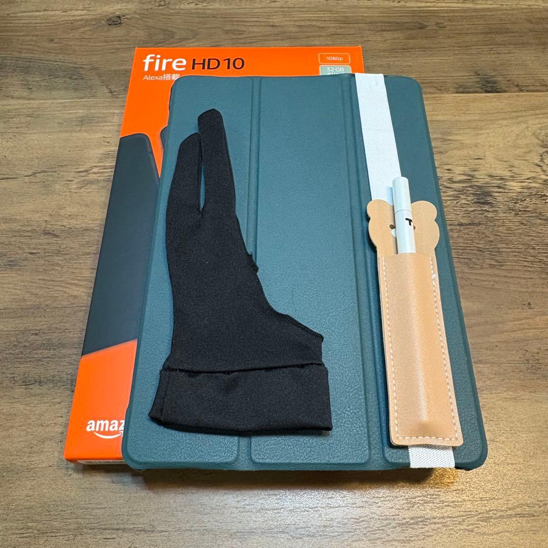 Fire HD 10 タブレット 10.1 本体 32GB オリーブ カバー付き
