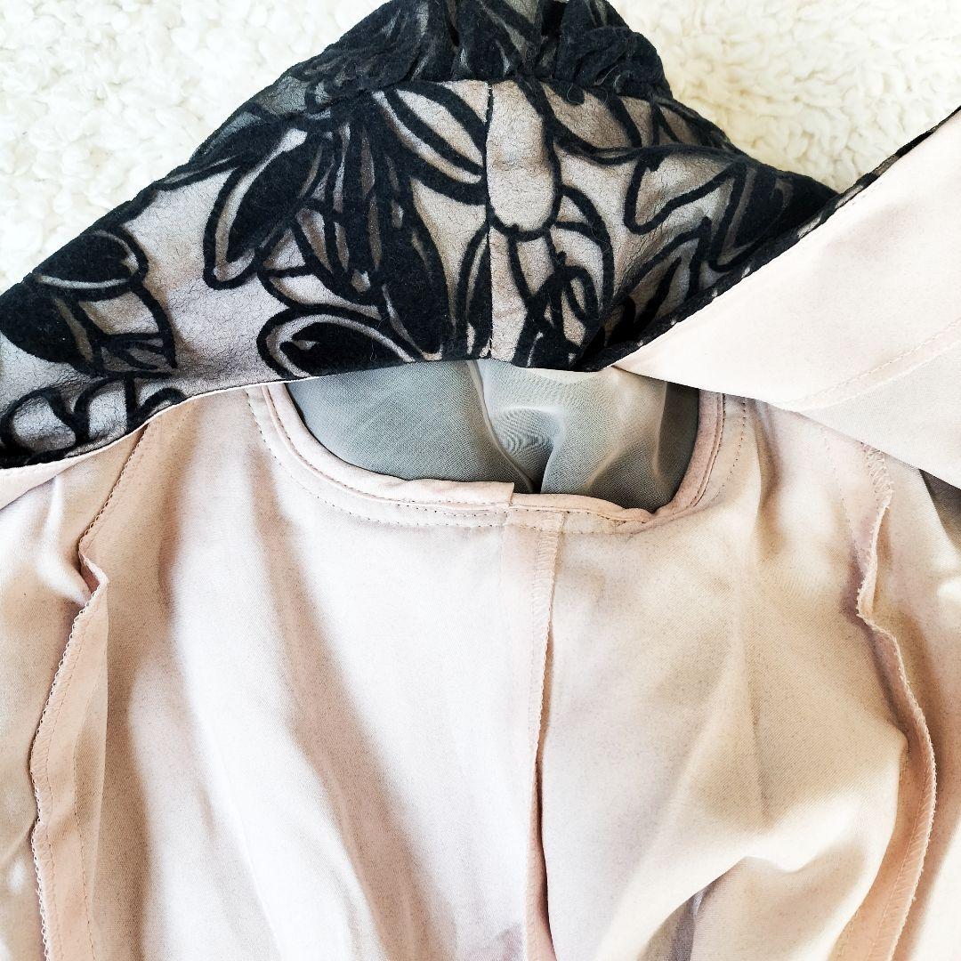 【極美品】エムズグレイシー 7分袖 ワンピース Aライン 花柄 Mサイズ