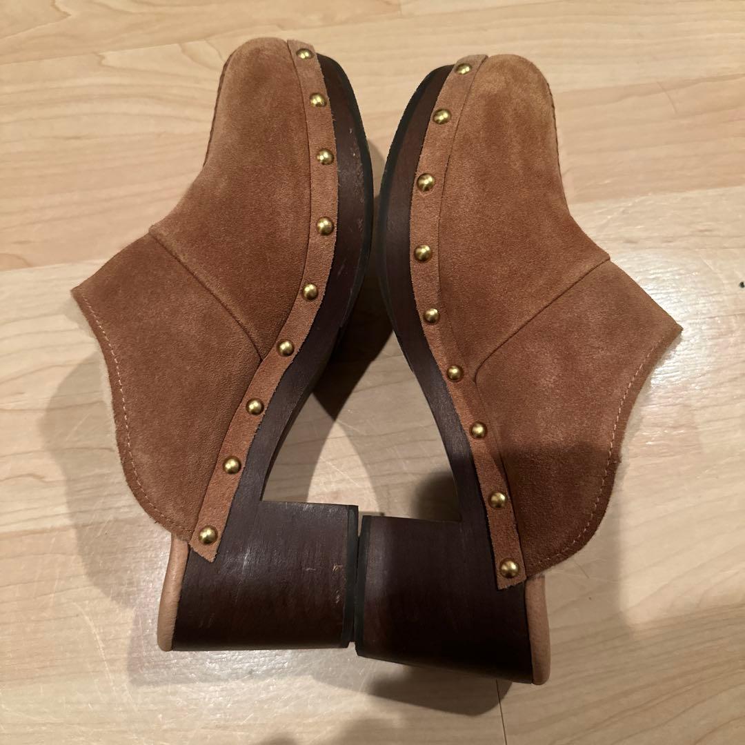 値下げ⭐︎UGG⭐︎アグ⭐︎ブラウンファー⭐︎クロッグサンダル　サボ/ヒール/24cm