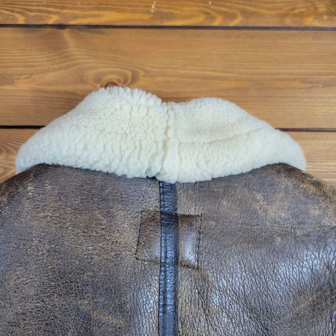 USA製 インシグニアレザー ムートンジャケット B-3 サイズ40