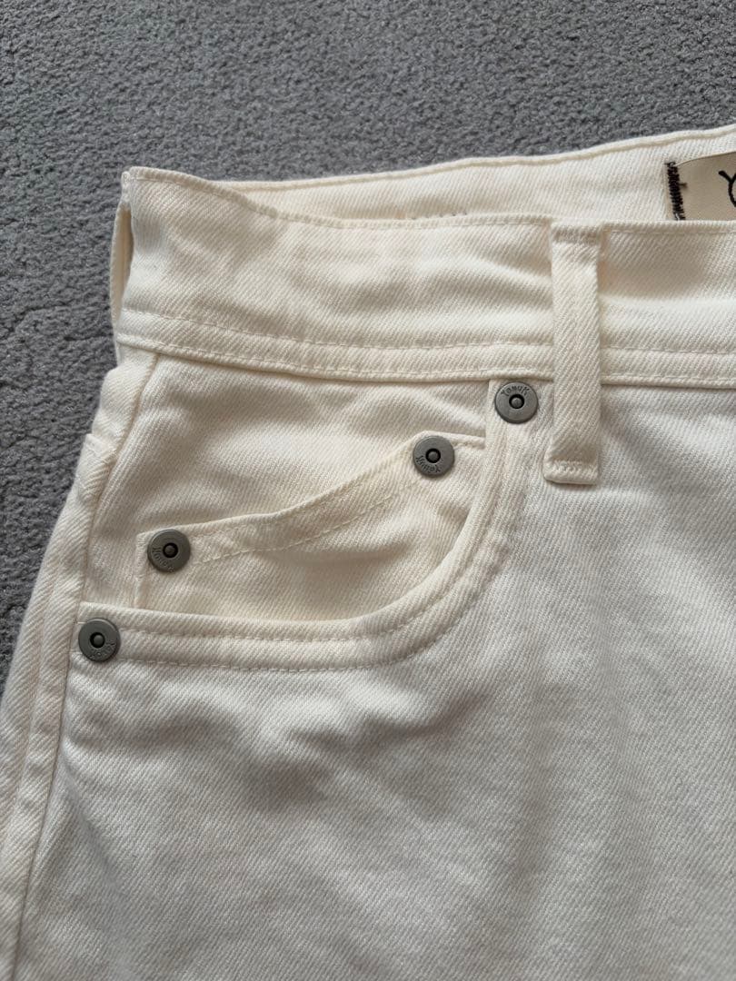 YANUK/ヤヌーク 別注 LEA ストレートホワイトデニム　23