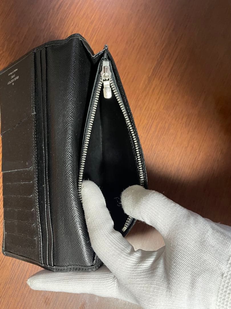 ルイヴィトン エピ ポルトフォイユ ブラザ 長財布 ノワール ブラック