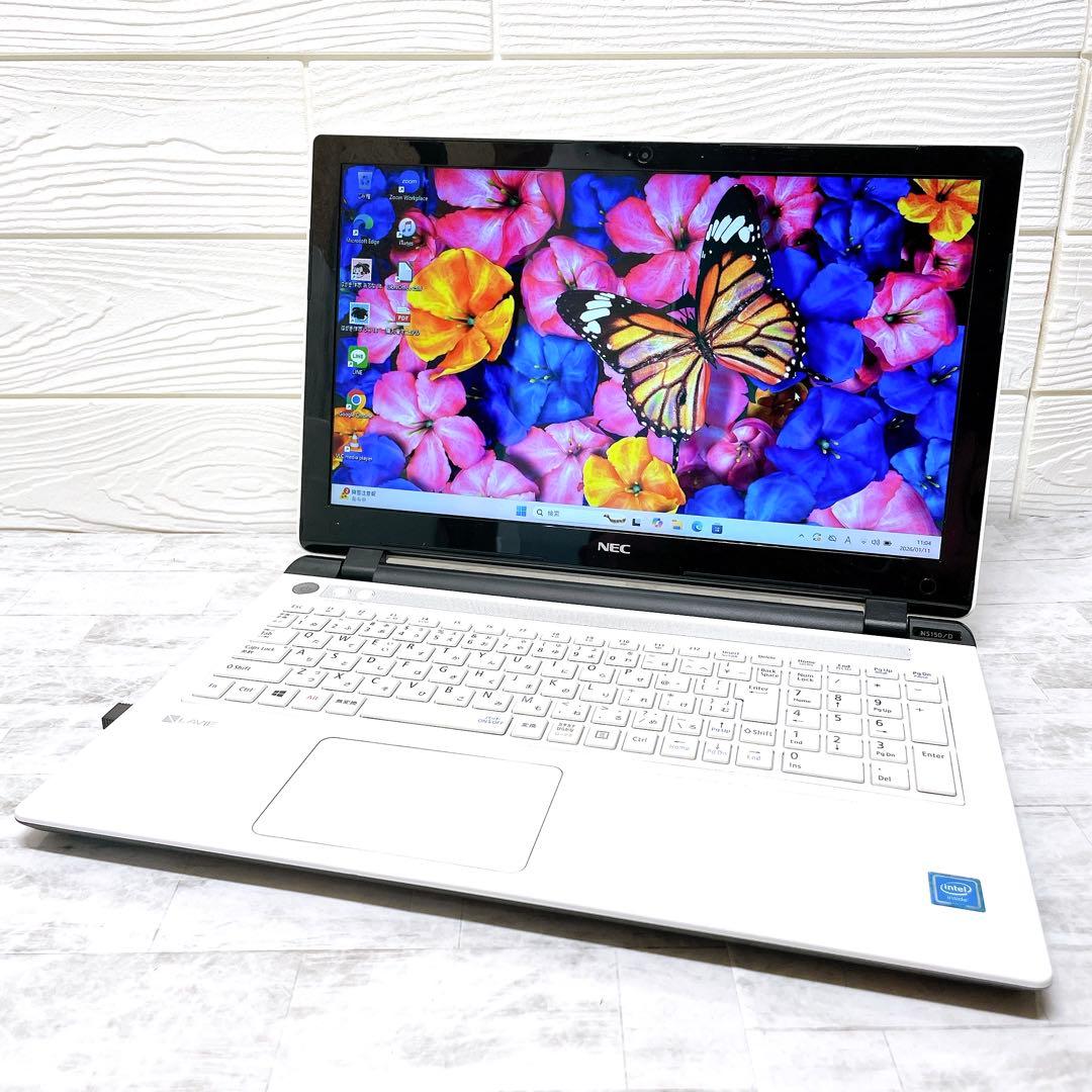 美品❤高速起動 NEC SSD Win11 ノートパソコン DVD カメラ