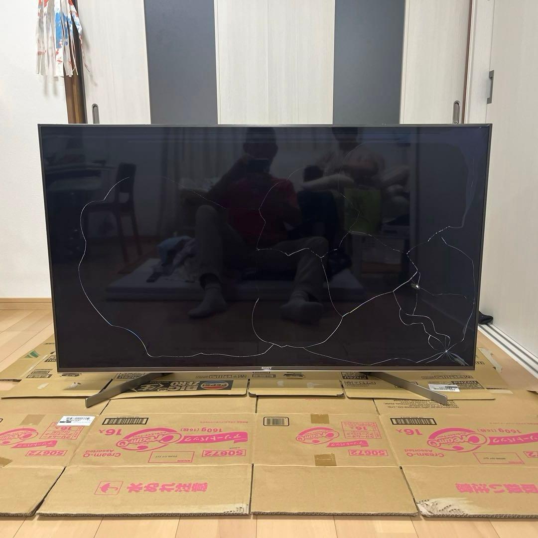 SONY 大型液晶テレビ 画面ひび割れあり ジャンク品