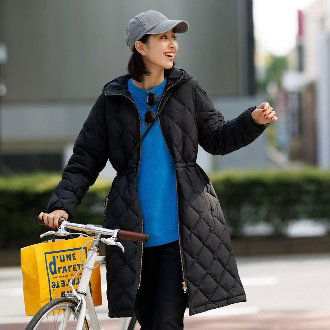 ダウンコート 「VERYベストダウン大賞コスパ賞」TAION×UNFILO 黒M