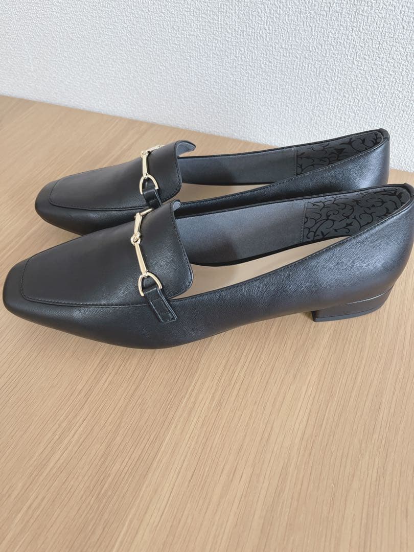 【こゆき】 卑弥呼　ローファー　ブラック　本革　26cm