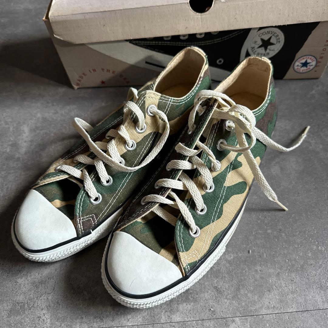 コンバース　USA製　90s 迷彩　25.5