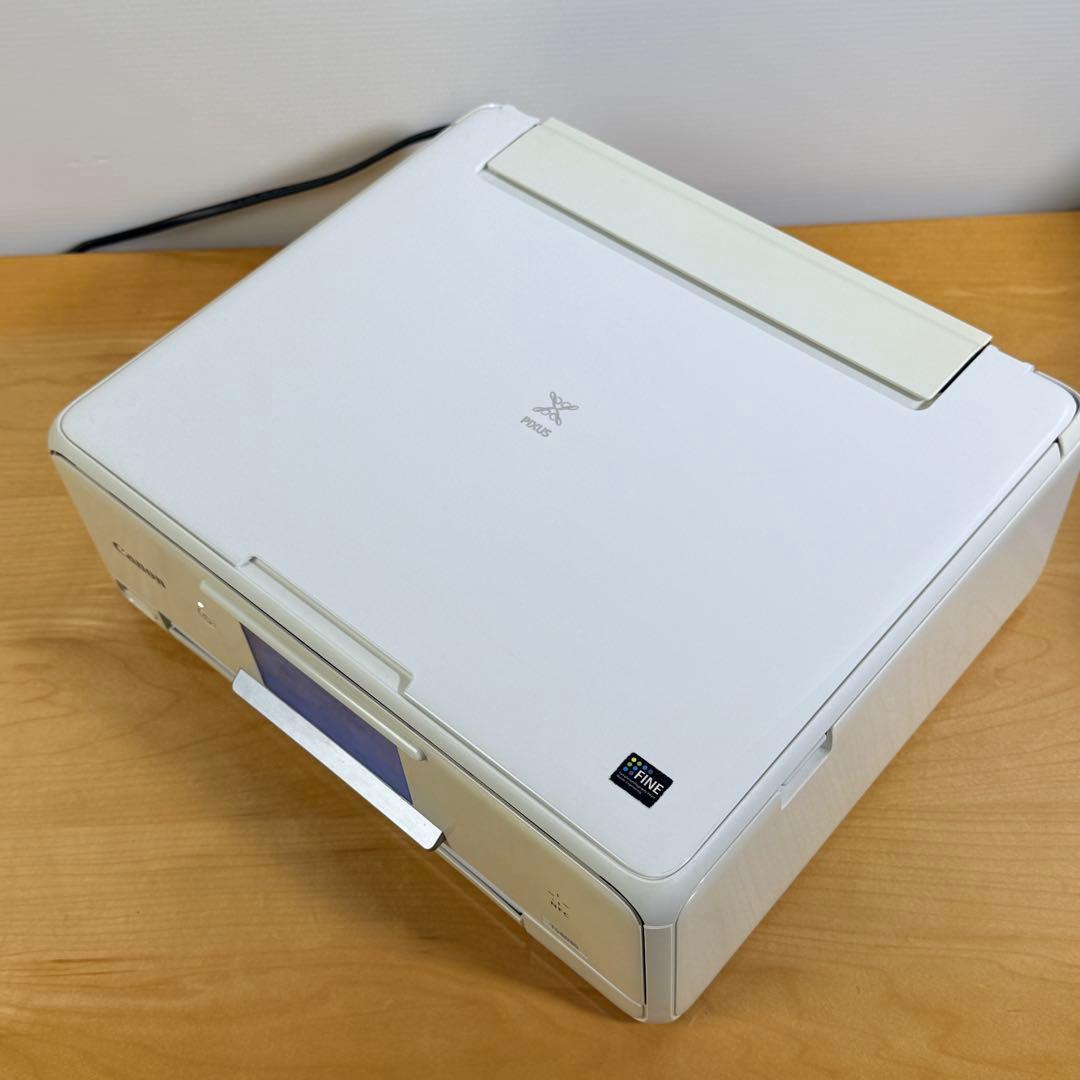 印刷枚数2900枚以下 キャノンプリンター　TS8030 ホワイト⭐︎美品⭐︎