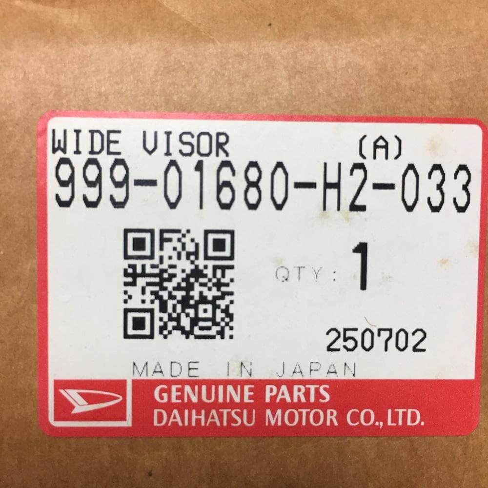 Ｙ【保管品】ダイハツ純正 ムーヴキャンバス ワイドバイザー L900系 １台分