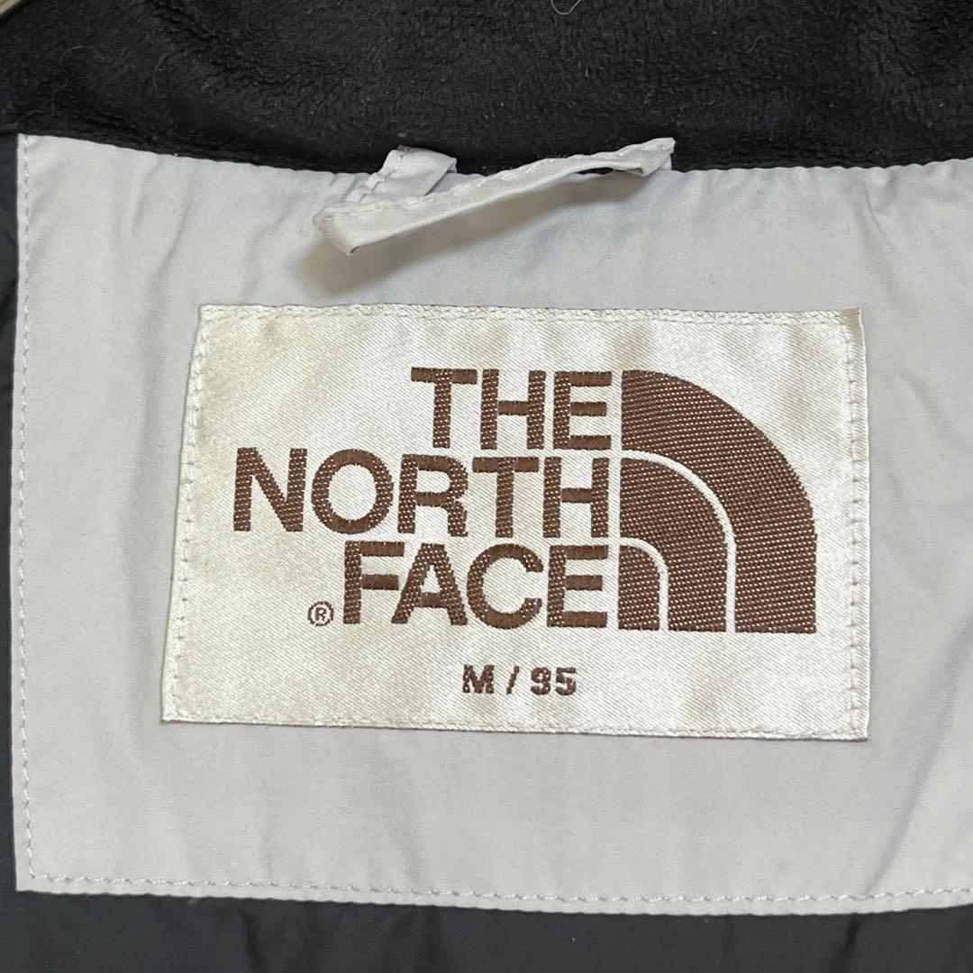 ノースフェイス】中綿ロングコート　Tball　グレー　刺繍　デカロゴ　肩ロゴ３K