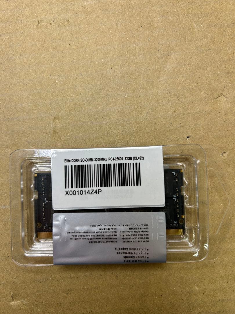 メモリー TEAMGROUP Elite DDR4 PC4-25600 32GB*1