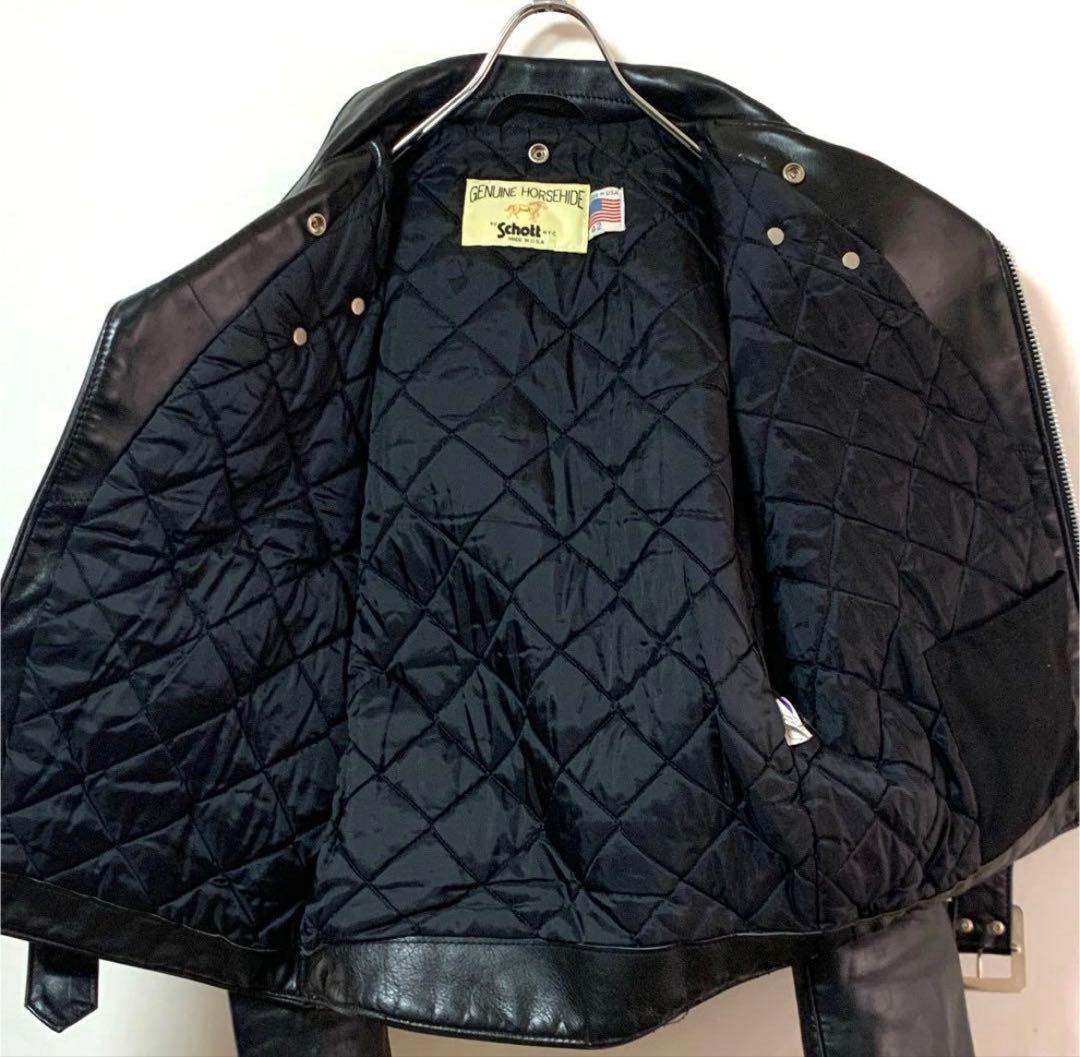 値下げ交渉可 schott ショット ダブルライダース　ホースハイド 42