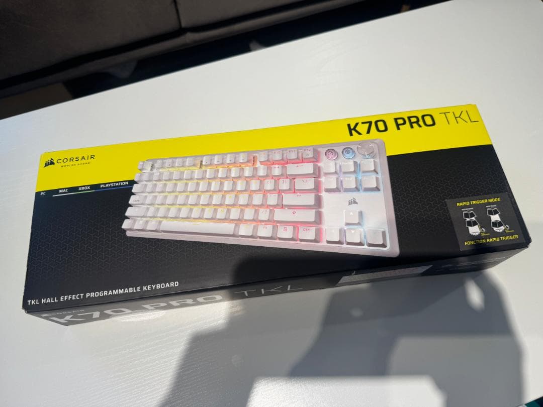 Corsair K70 PRO TKL White/白 コルセア キーボード