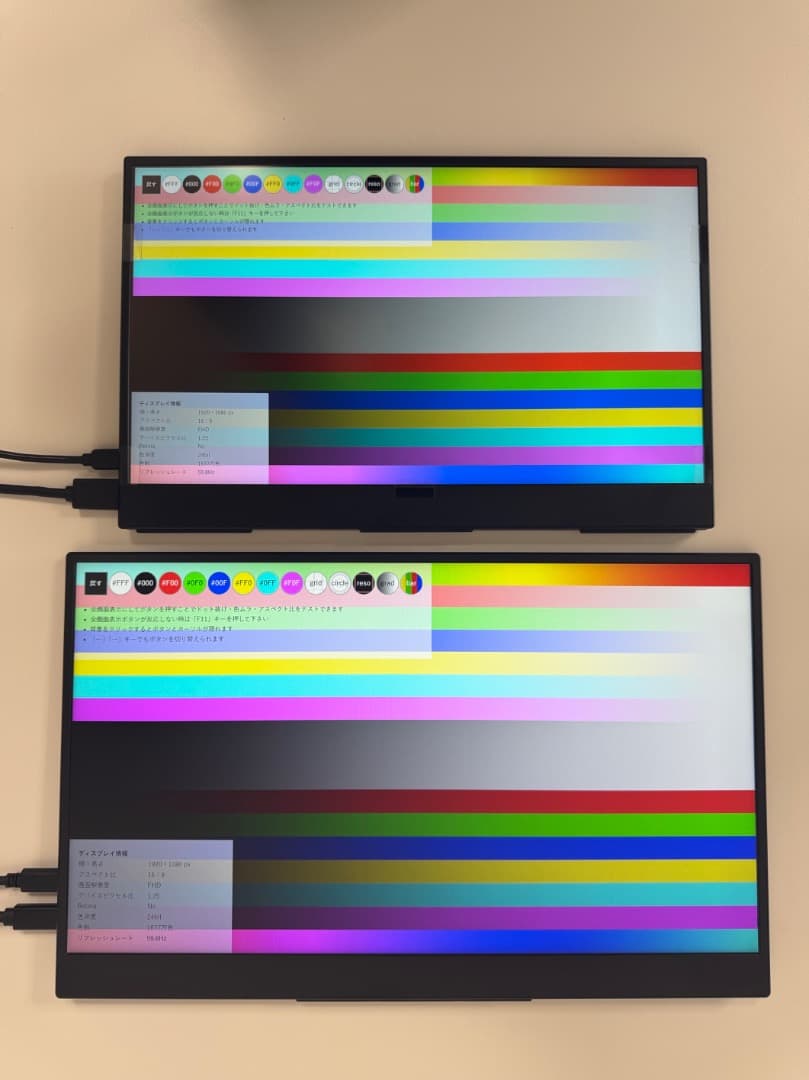 モバイルモニター 13.3インチ / 15.6インチ 2個セット