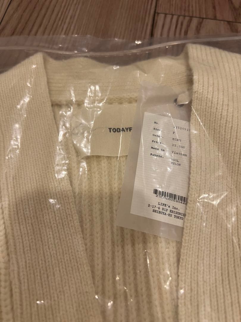 新品未使用⭐︎ todayful Wool Ribknit Cardigan