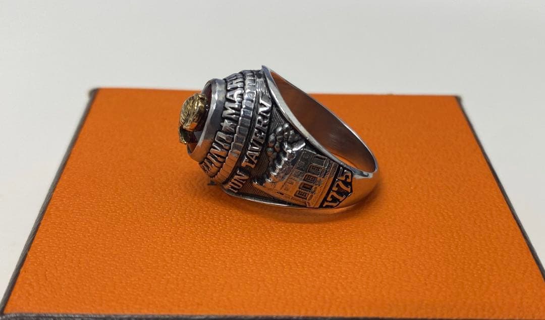 T*R様 超希少♪アメリカ海兵隊 ヴィンテージ カレッジリング 925 クレスト