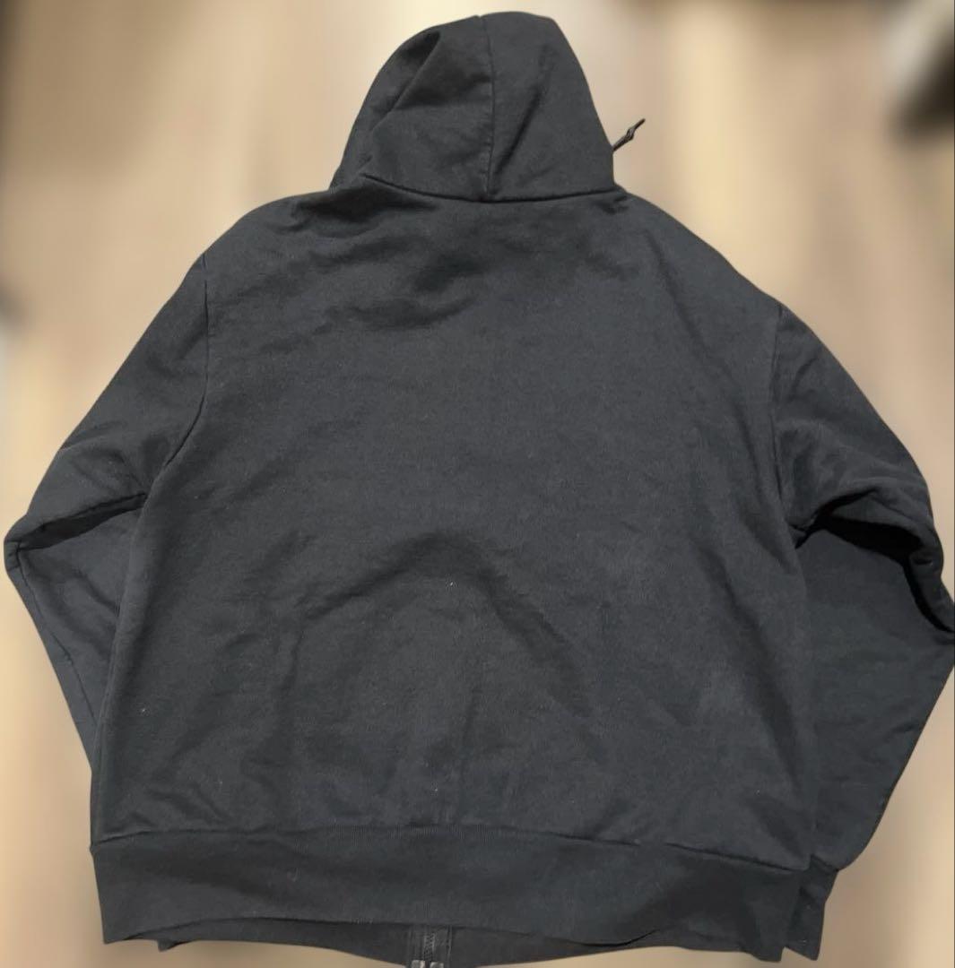 90s USA製 CAMBER 裏サーマル ジップパーカー　ブラック