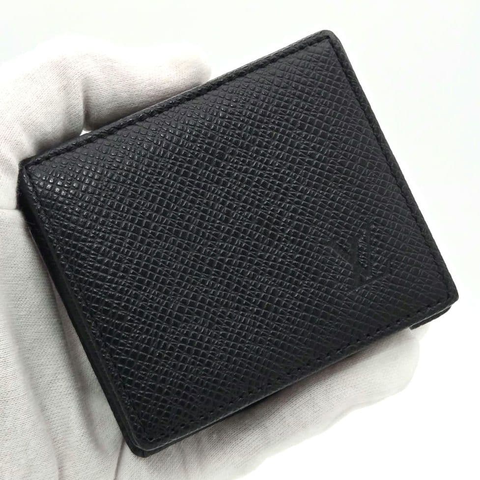 ルイヴィトン タイガ ポルトモネ ボワット 小銭入れ アルドワーズ 黒系