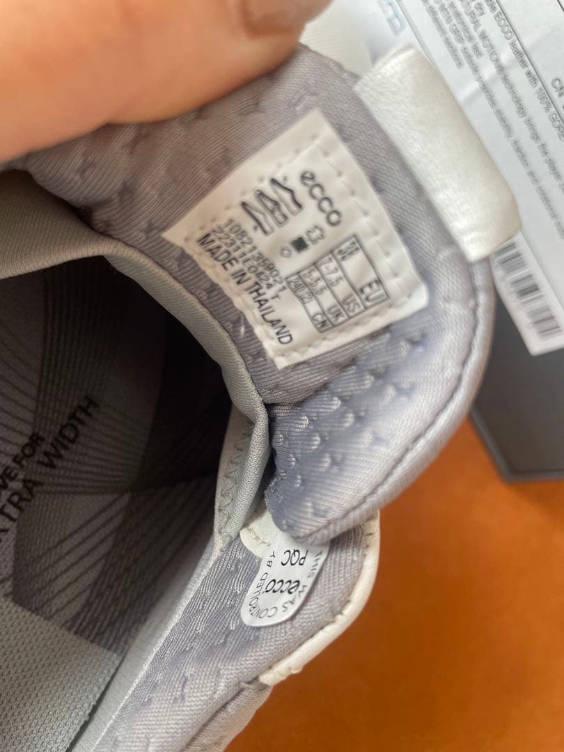 ECCO ゴルフシューズ 38 ホワイト