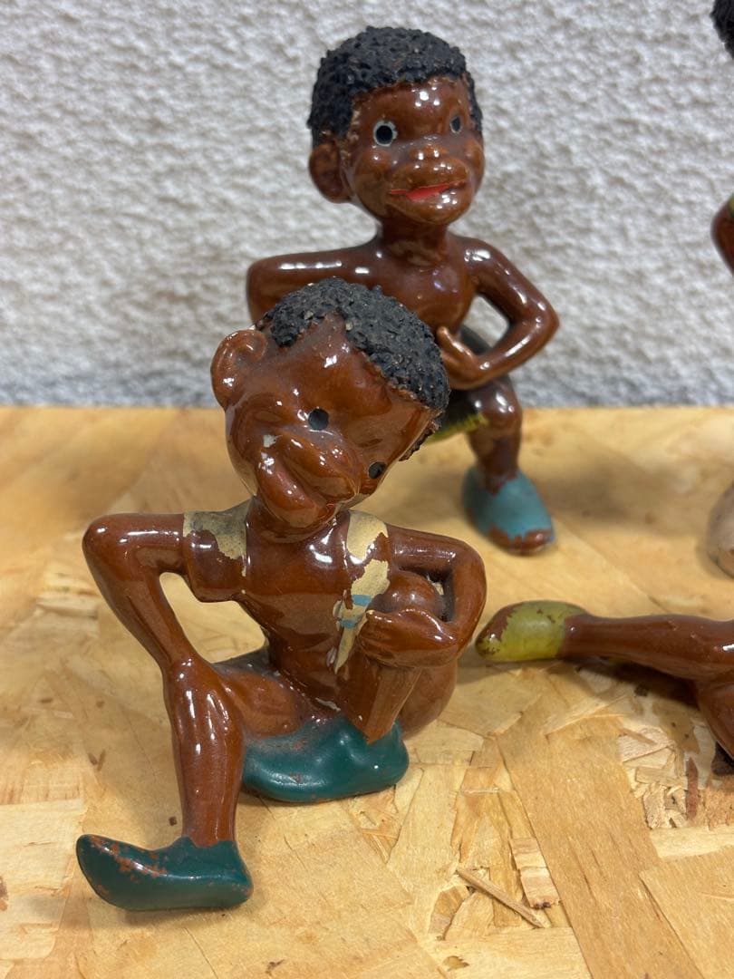 ビンテー ジ アンティーク人形 6体セット陶器