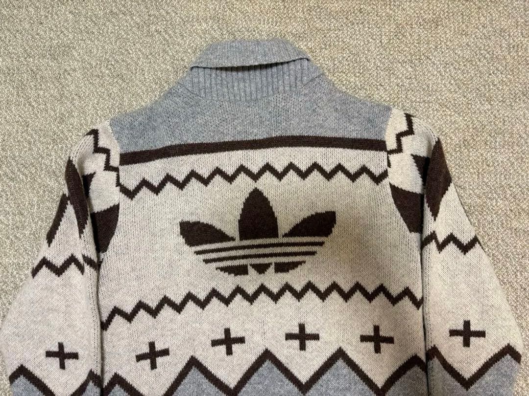 アディダスオリジナルス カウチン　ニット　ジャケット Mサイズ