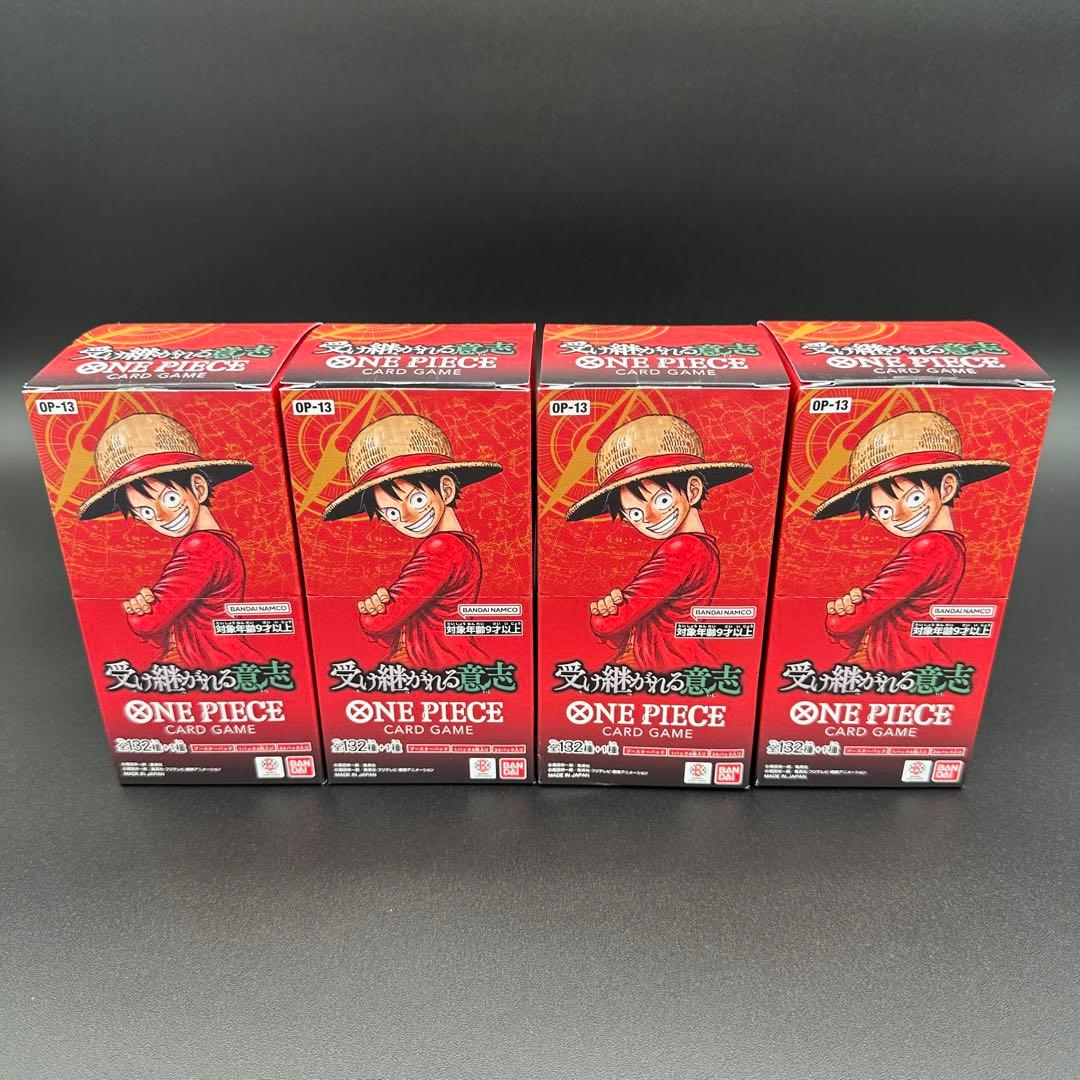 ONE PIECE 受け継がれる意志 4BOX テープカット 封入率一致