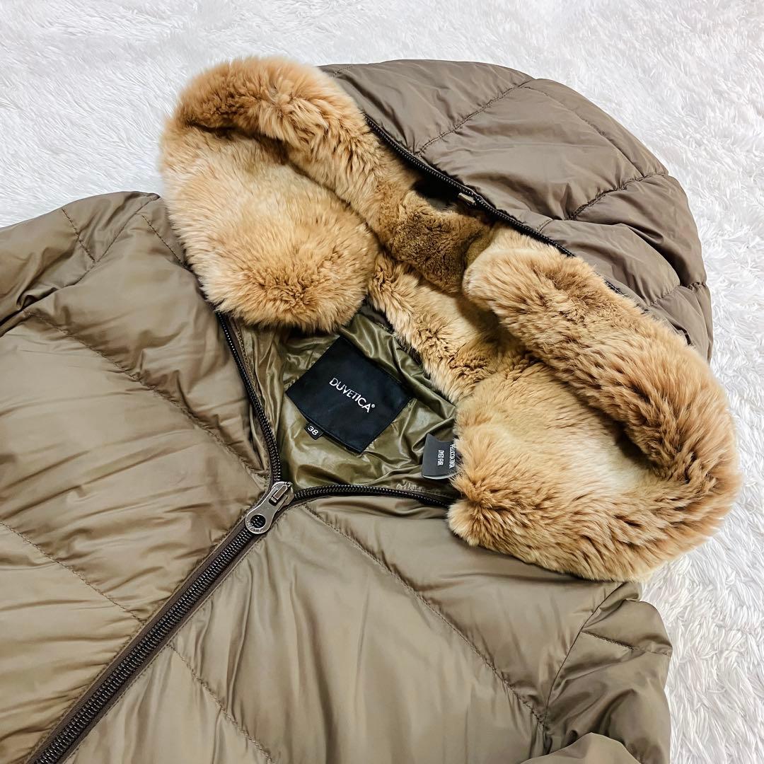極美品 デュベティカ アローズ別注 ダウン コート ラビットファー ARWEN
