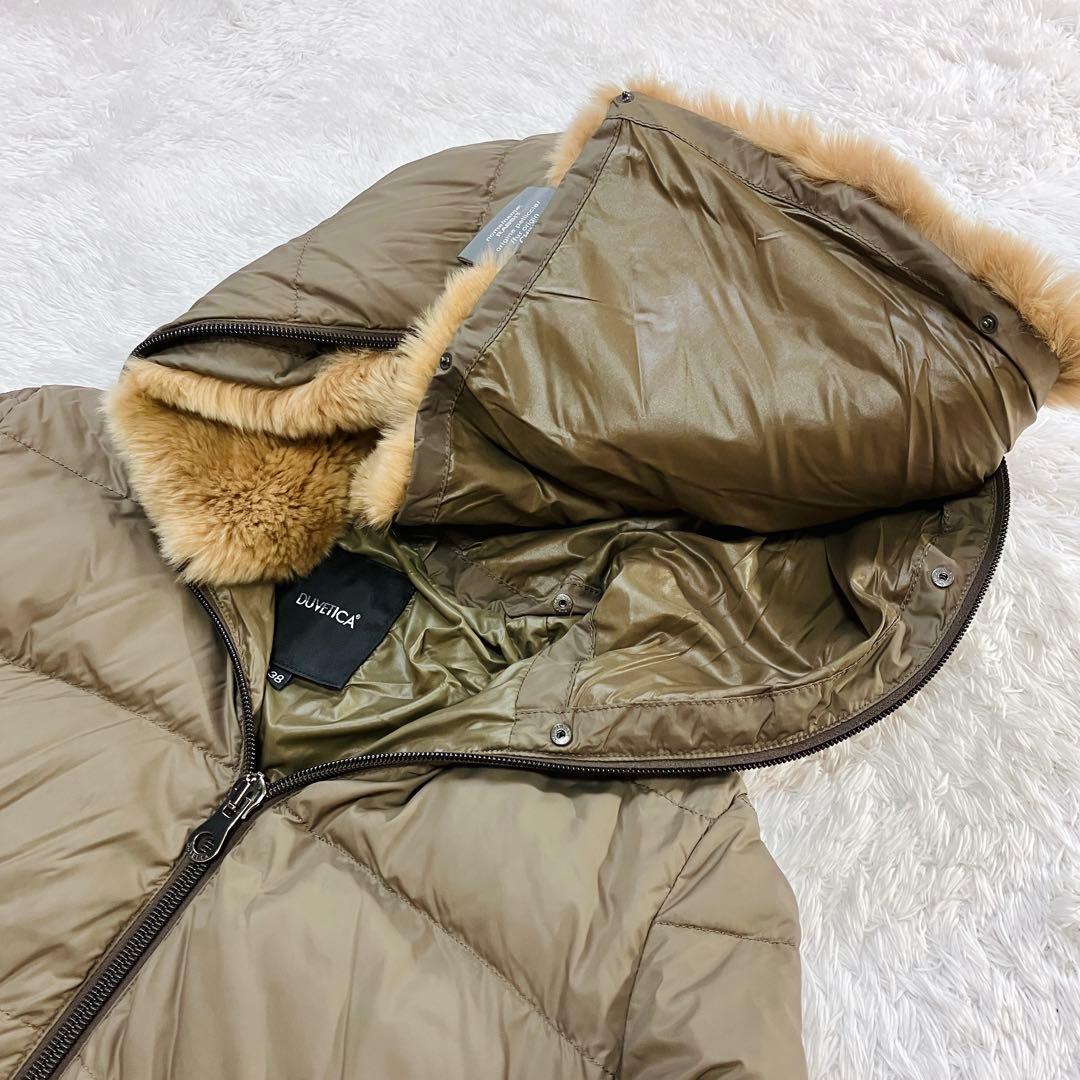 極美品 デュベティカ アローズ別注 ダウン コート ラビットファー ARWEN