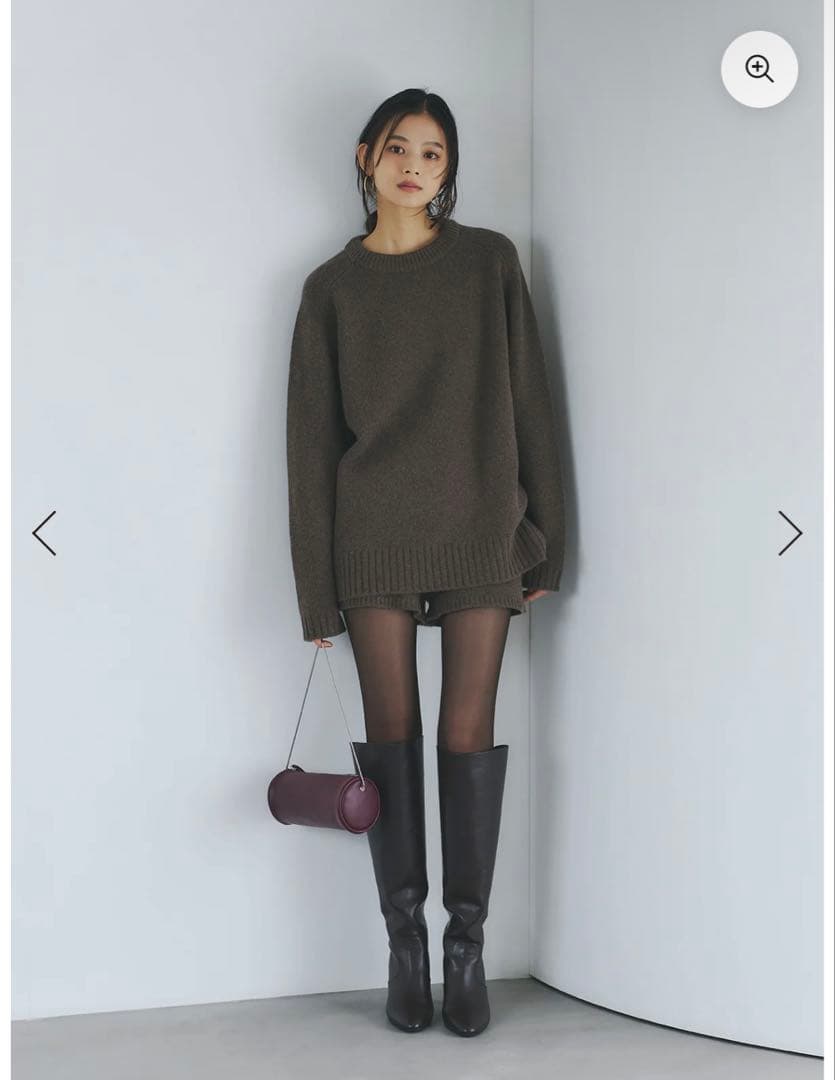 値下げ中　アニュアンス　ウールカシミヤクールネックプルオーバー