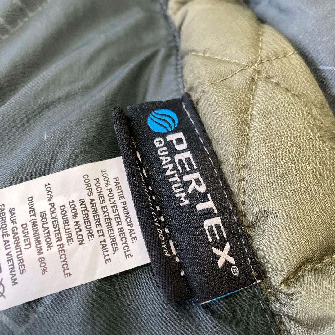 エルエルビーン ダウンコート ロング ボア フード カーキ L相当 レディース