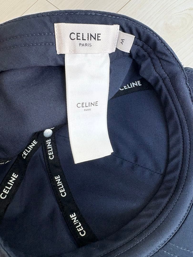 セリーヌ　キャップ　M 紺　ベースボール　男女 正規品