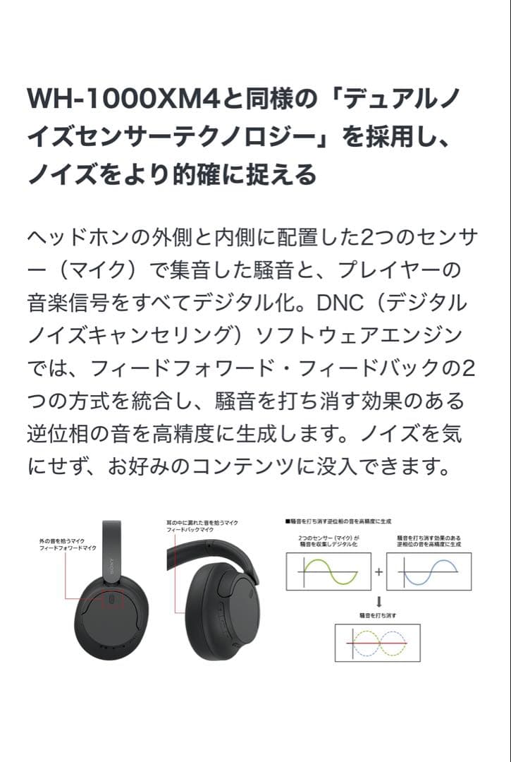 SONY ワイヤレスヘッドホン WH-CH720N ピンク 新品未使用