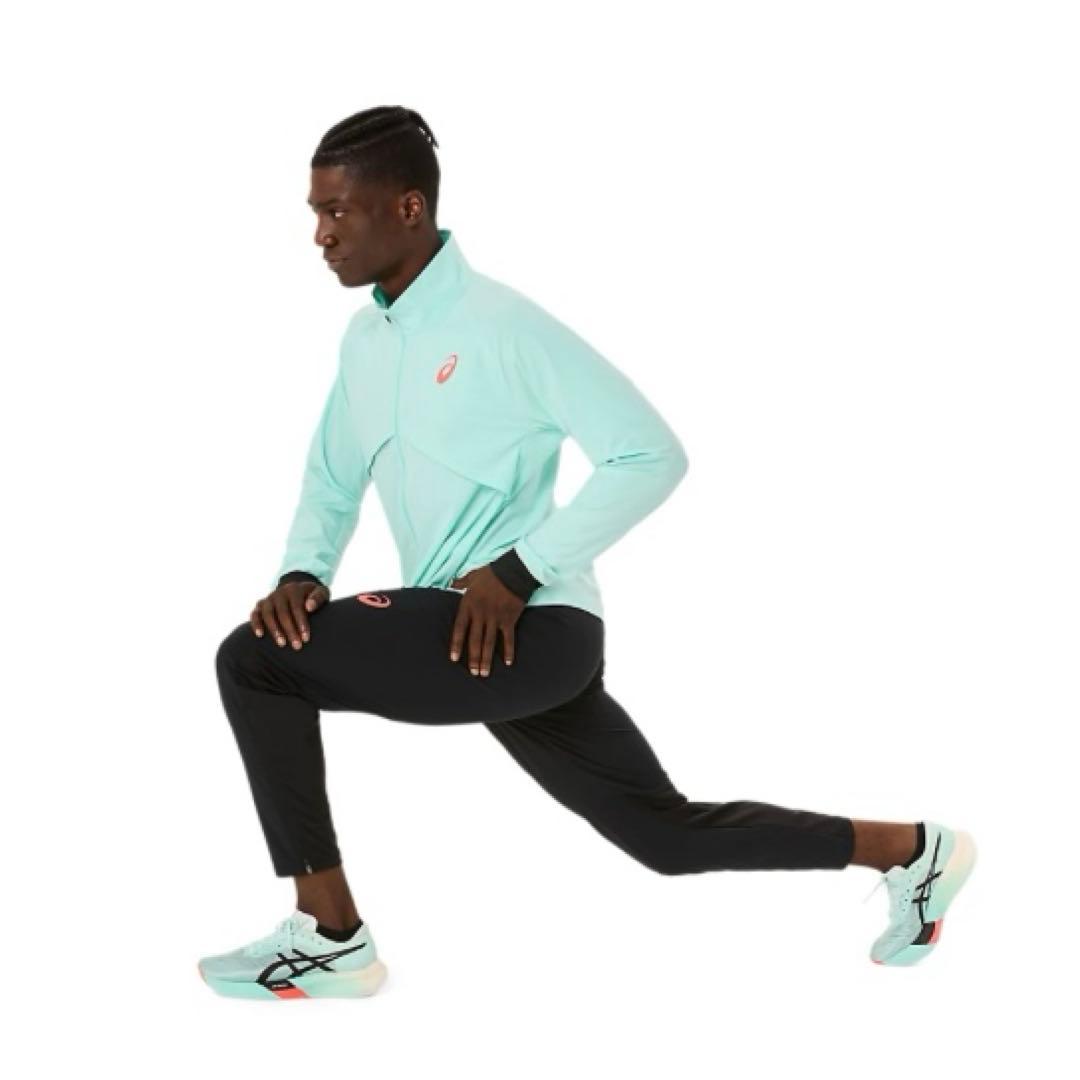 asics ジャージ上下セット ライトブルー/ブラック