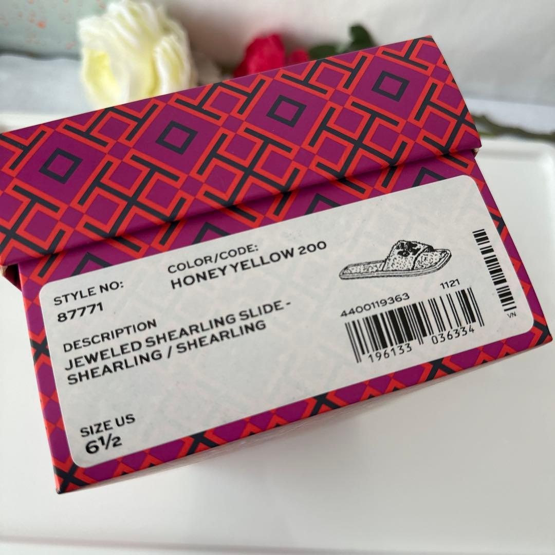 トリーバーチ　ビジュ　ムートンサンダル　新品未使用