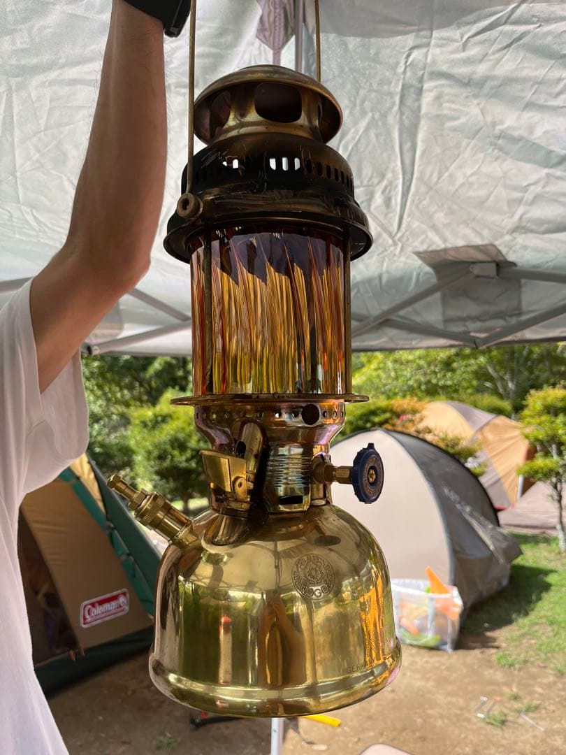 Petromax 500CP HK500 交換用ホヤ 琥珀色波模様