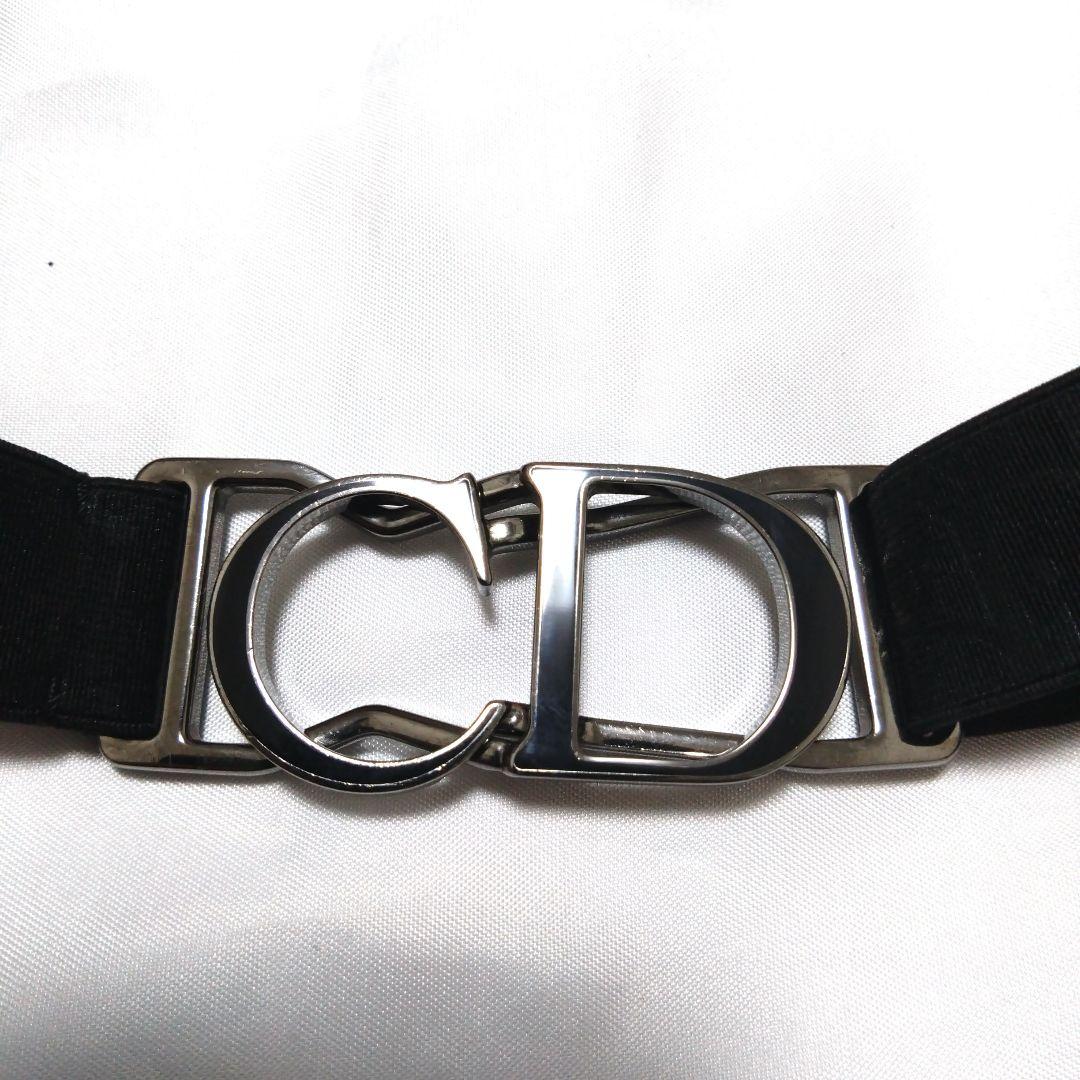 超希少　Christiandior　ナイロン　伸縮ベルト　ロゴ　オブリーク