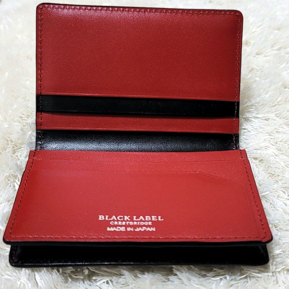 未使用 ブラックレーベルクレストブリッジ カードケース 名刺入れ レザー 黒