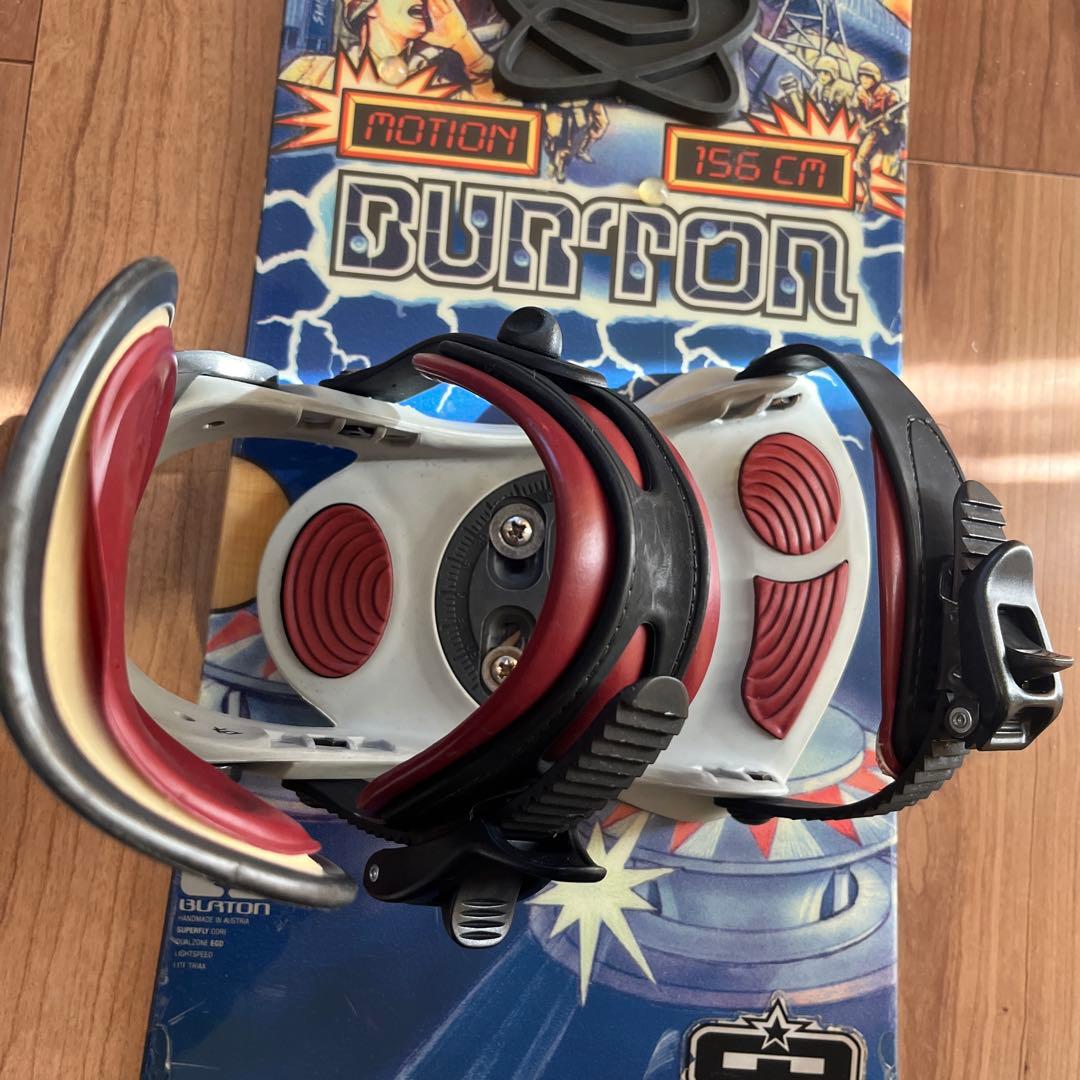 Burton motion156 cm スノーボードセット[送料無料オマケ付]