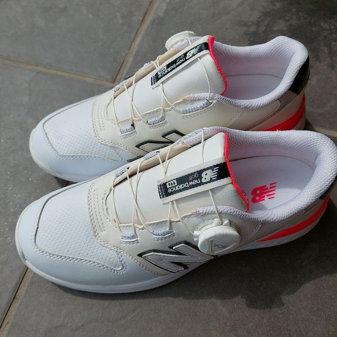 ニューバランス ゴルフシューズ23.5cm new balance　ホワイト