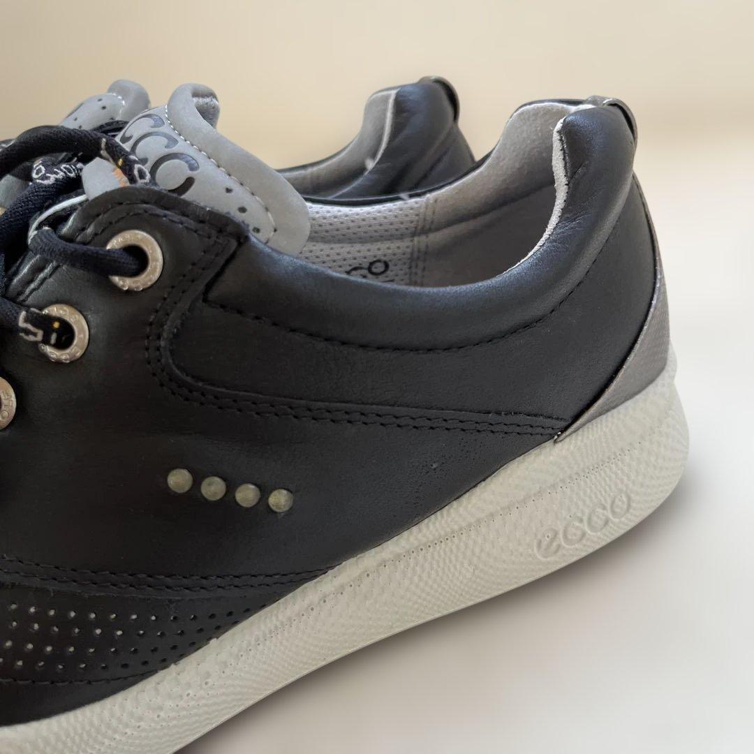 未使用✨ECCO エコー ゴルフシューズ　バイオム24cm 黒 レザー