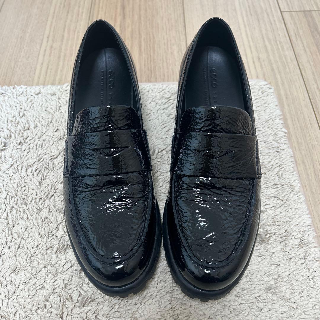 ECCO 靴　ローファー　厚底 美品